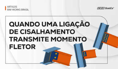Quando uma ligação de cisalhamento transmite momento fletor